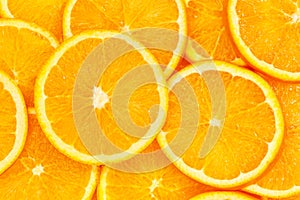 Oranges citrus fruits orange slices collection food background fresh fruit