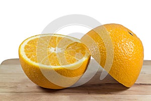Oranges cut half