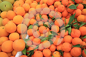Oranges on the food market for background,Cameron Highlands Malaysia