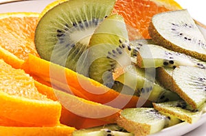 Oranges and kiwi