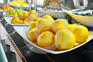 Oranges on a plate