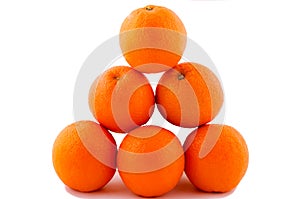 Oranges pyramide