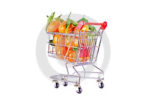 Oranges in Shopping-Cart