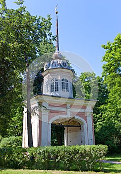 Oranienbaum (Lomonosov). Upper park. Entrance honourable gate of fortress of the emperor Pyotr III