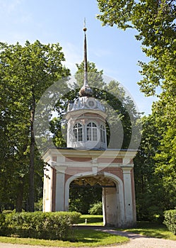 Oranienbaum (Lomonosov). Upper park. Entrance honourable gate of fortress of the emperor Pyotr III