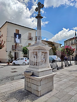 Oratino - Croce viaria in Piazza Giordano photo