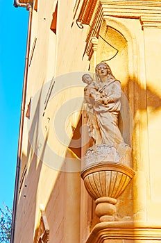The Oratory of Our Lady Oratoire Vierge a l`Enfant, corner of Rue Pavillon and Rue de l`Opera streets, Aix-en-Provence, France photo