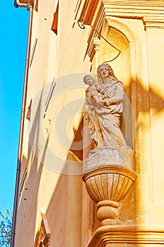 The Oratory of Our Lady Oratoire Vierge a l`Enfant, corner of Rue Pavillon and Rue de l`Opera streets, Aix-en-Provence, France