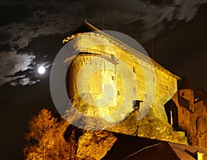 Orava Castle - At night