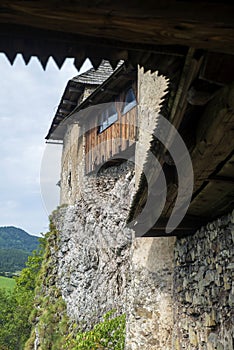 Orava Castle Oravsky hrad . Slovakia. Landmark, famous.