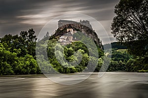 Orava Castle in Slovakia after storm