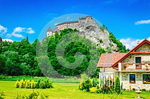 Orava castle and surrounding buildings, Slovakia