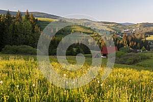 Orava country near Huty village