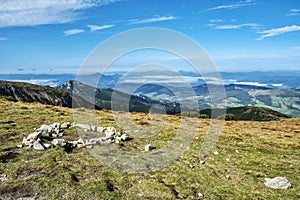 Orava a Sivý štít z Brestovej, Západné Tatry, Slovensko, turistická téma