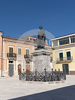 Orazio square in Venosa, Potenza, Italy