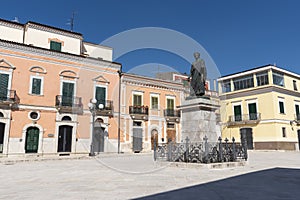 Orazio square in Venosa, Potenza, Italy photo