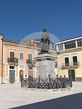 Orazio square in Venosa, Potenza, Italy photo