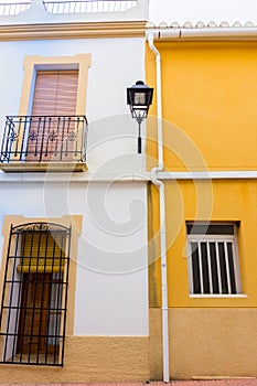 Orba, village streets and buildings, Spain