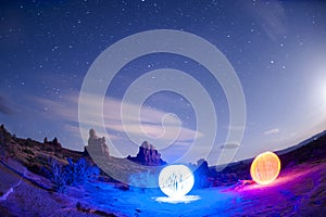 Orbs at Arches National Park - Light Painting