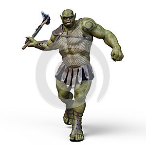 The Orc Battler, 3D Illustration