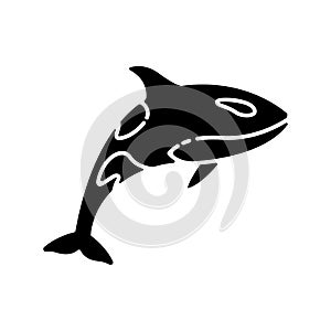 Orca black glyph icon