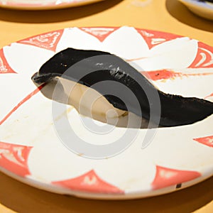 Orca meat style sushi detail