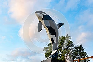 Orca Sculpture by Artist Wyland