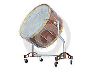 Orchestra Big drum on white 3D rendering