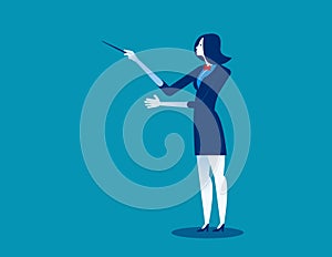 Orchestra conductor. Concept conductor vector illustration.