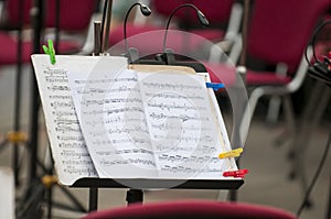 Orchestra music stands