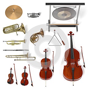 Orchestra musical instruments