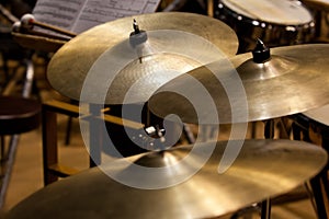 Orchestral cymbals photo