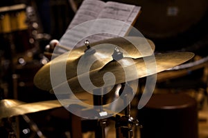 Orchestral cymbals photo