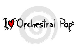 Orchestral Pop music love