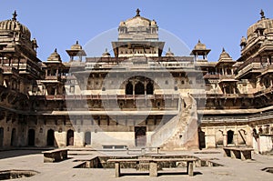 Orchha fort Jahangir Mahal, Orchha, Madhya Pradesh, India