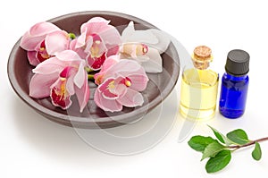 Orchid and essential oil