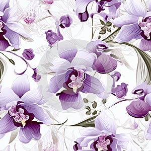 Orchid illustration for book cover