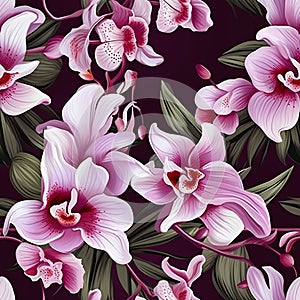 Orchid pattern for a boho and relaxed feel