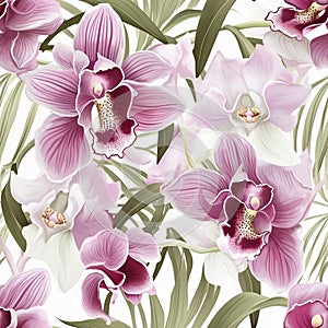 Orchid pattern for laptop skin