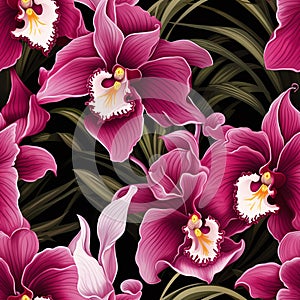 Orchid pattern for a modern and minimalist look