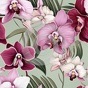 Orchid pattern for a phone case or laptop sleeve