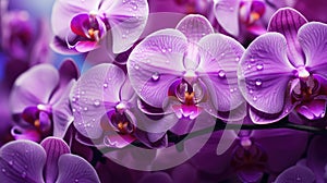 orchid purple flowers background