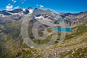 Orco Valley, the Serru lake and Gran Carro Mountains