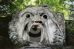 Parco dei Mostri Park of the Monsters in Bomarzo, province of Viterbo, Lazio, Italy photo