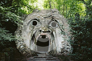 Parco dei Mostri Park of the Monsters in Bomarzo, province of Viterbo, Lazio, Italy photo