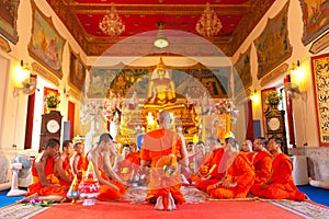 Ordain into monkhood ceremony