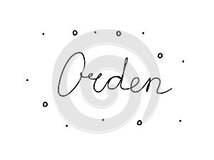 Orden phrase handwritten with a calligraphy brush. Order in spanish. Modern brush calligraphy. Isolated word black photo