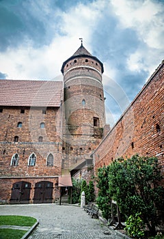 Ordensburg castle in Olsztyn, Poland