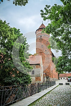 Ordensburg castle in Olsztyn, Poland