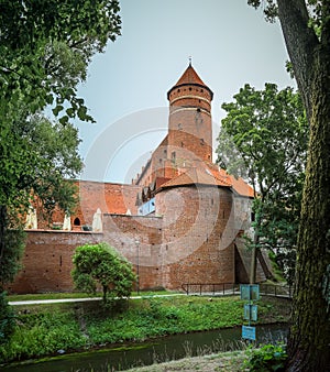 Ordensburg castle in Olsztyn, Poland